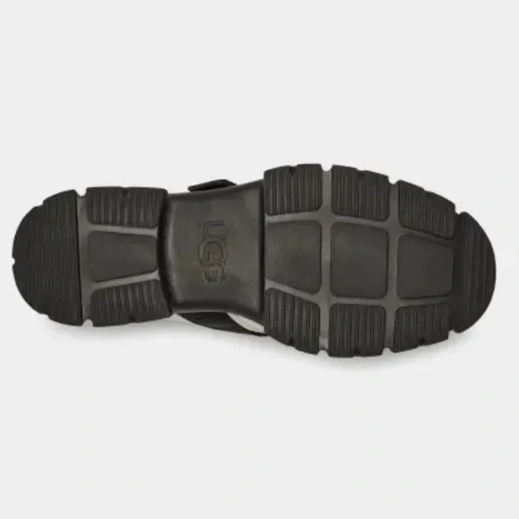 NWOB Ugg Ashton Shoe combat lug sole leather white with black loafers size 8.5 - Picture 6 of 9